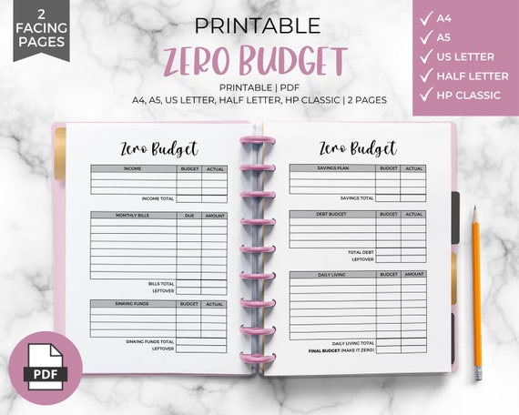 Budget Planner Printable Download Finance Planner Monthly - Etsy