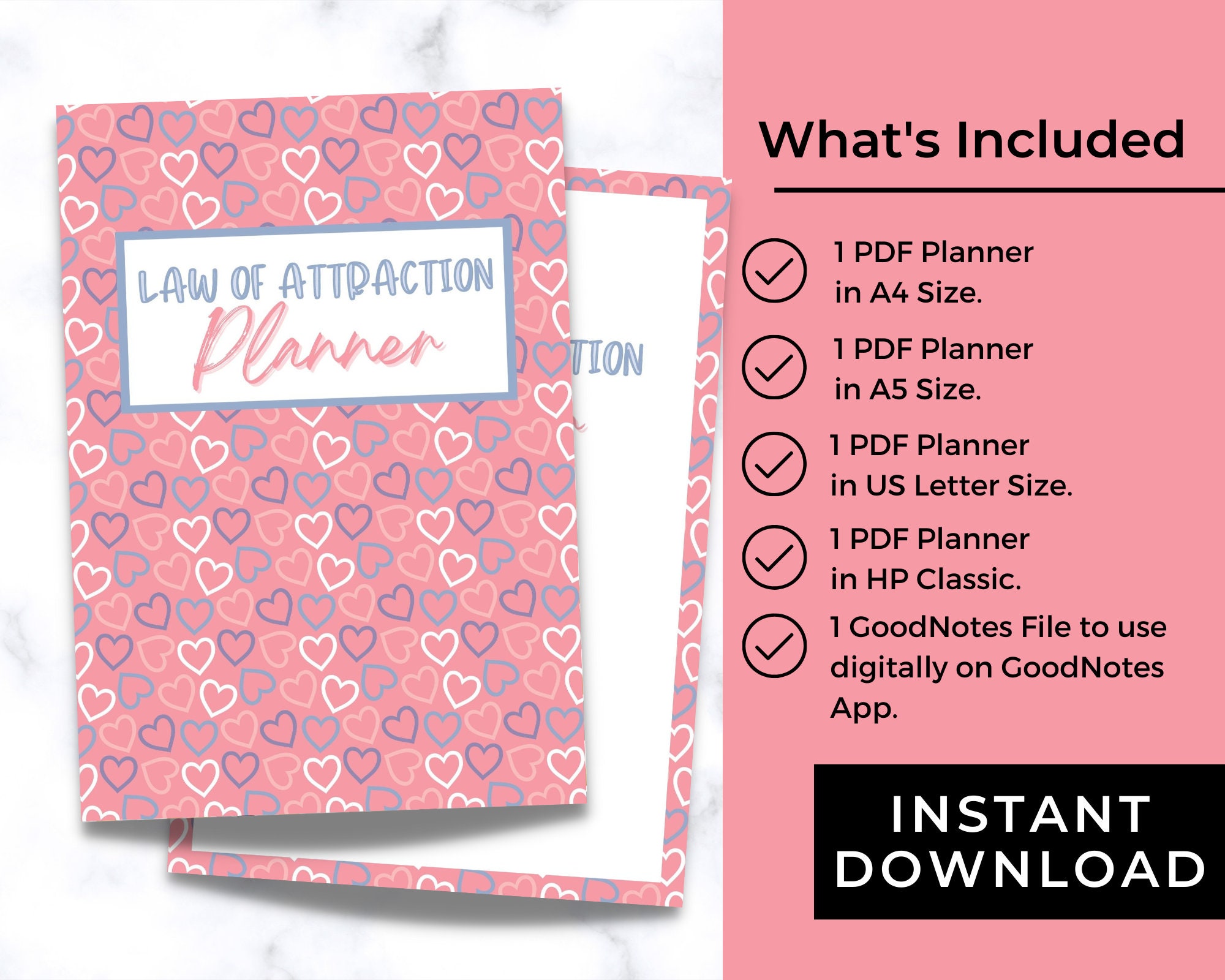 Law of Attraction Planner Printable Law of Attraction - Etsy