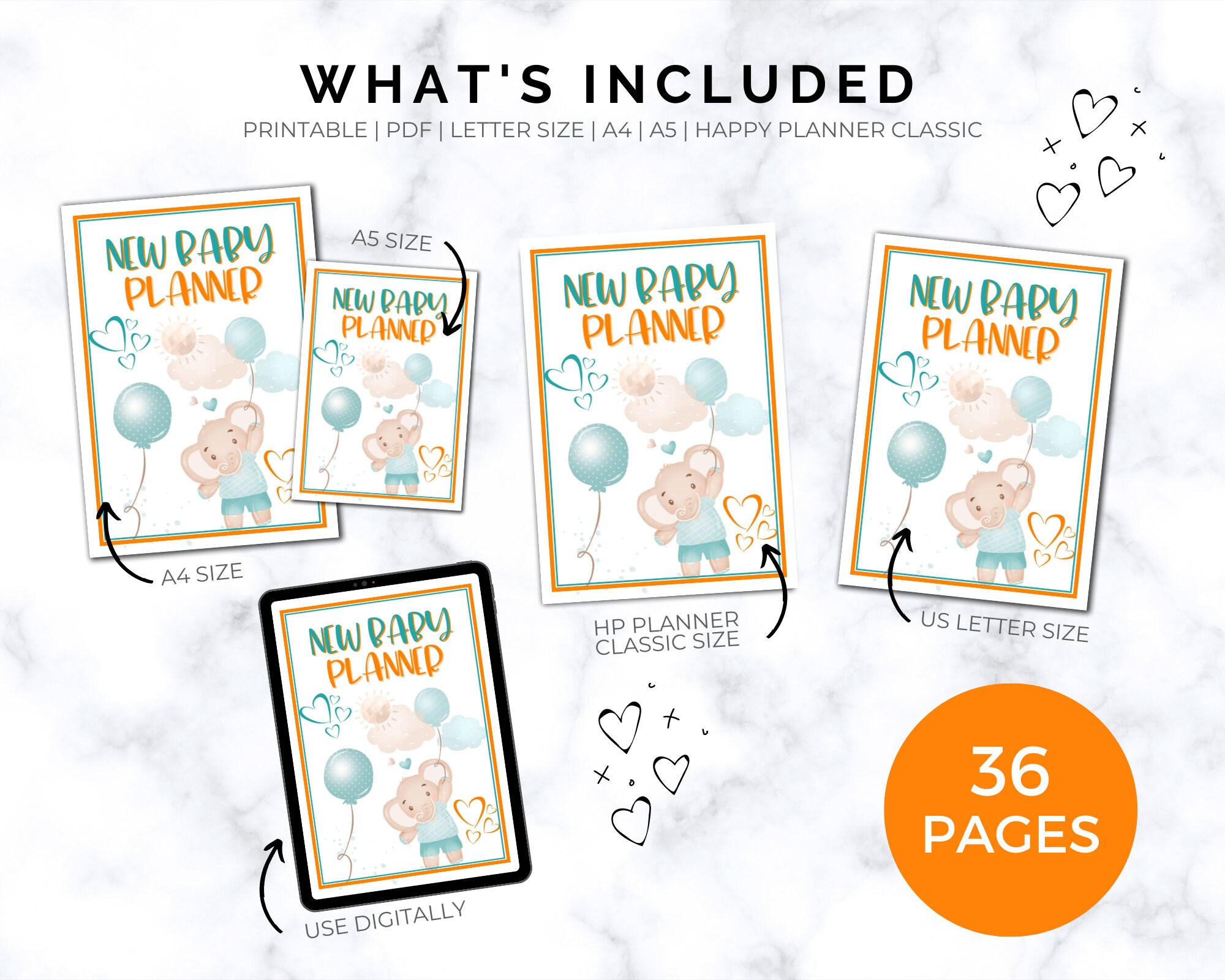 New Baby Planner Printable Newborn Planning Kit Digital - Etsy