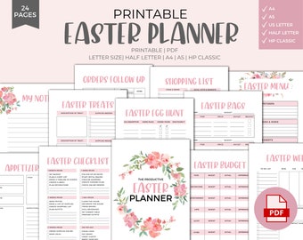 Easter Planner Printable: Holiday Organizer (PDF Download)