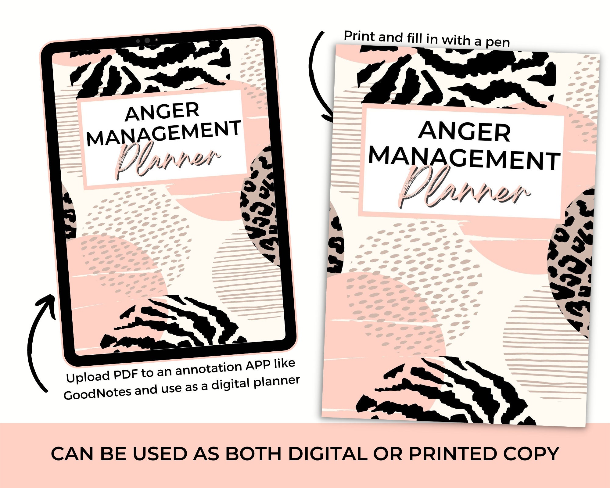 Anger Management Planner Printable Digital Mental Health - Etsy
