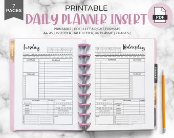 Afdrukbare dagplanner: productiviteitsbijlagen, HP Classic-formaat (pdf-download)
