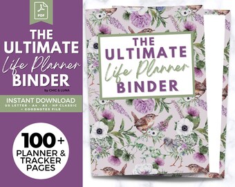 Ultimate Life Planner Binder: 110+ Printable Pages (PDF)