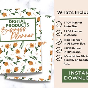 Digital Product Business Planner: Printable Goodnotes Planner (PDF ...