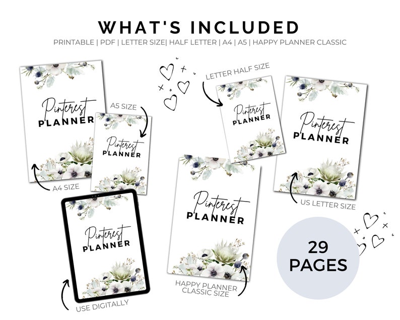 Pinterest Planner Printable - Download, Pinterest Strategies and ...