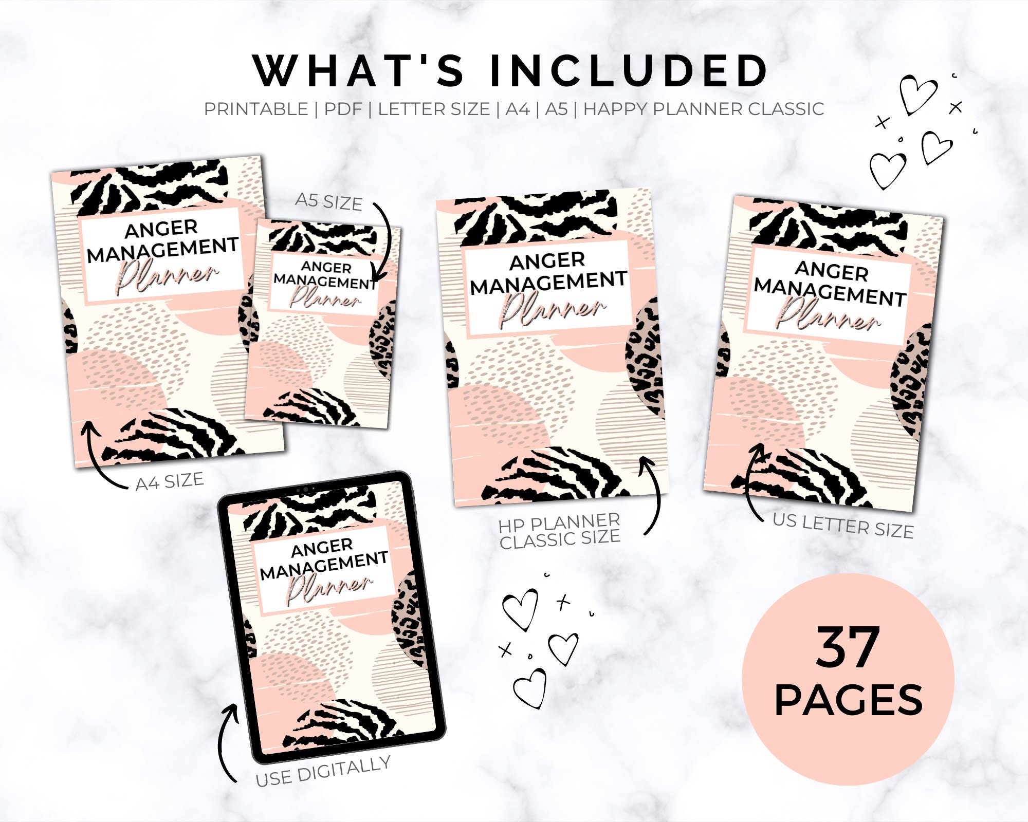 Anger Management Planner Printable Digital Mental Health - Etsy