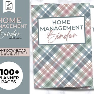 Household Binder Printable | Ultimate Home Management Planner | Household Planner | Printable Inserts | GoodNotes Digital Planner Included
