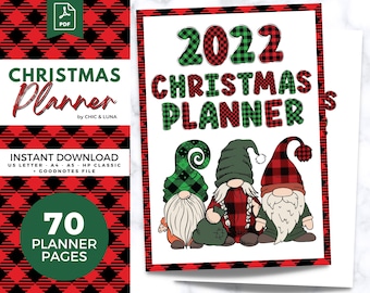 2022 Christmas Planner Printable: Holiday Organizer (PDF)