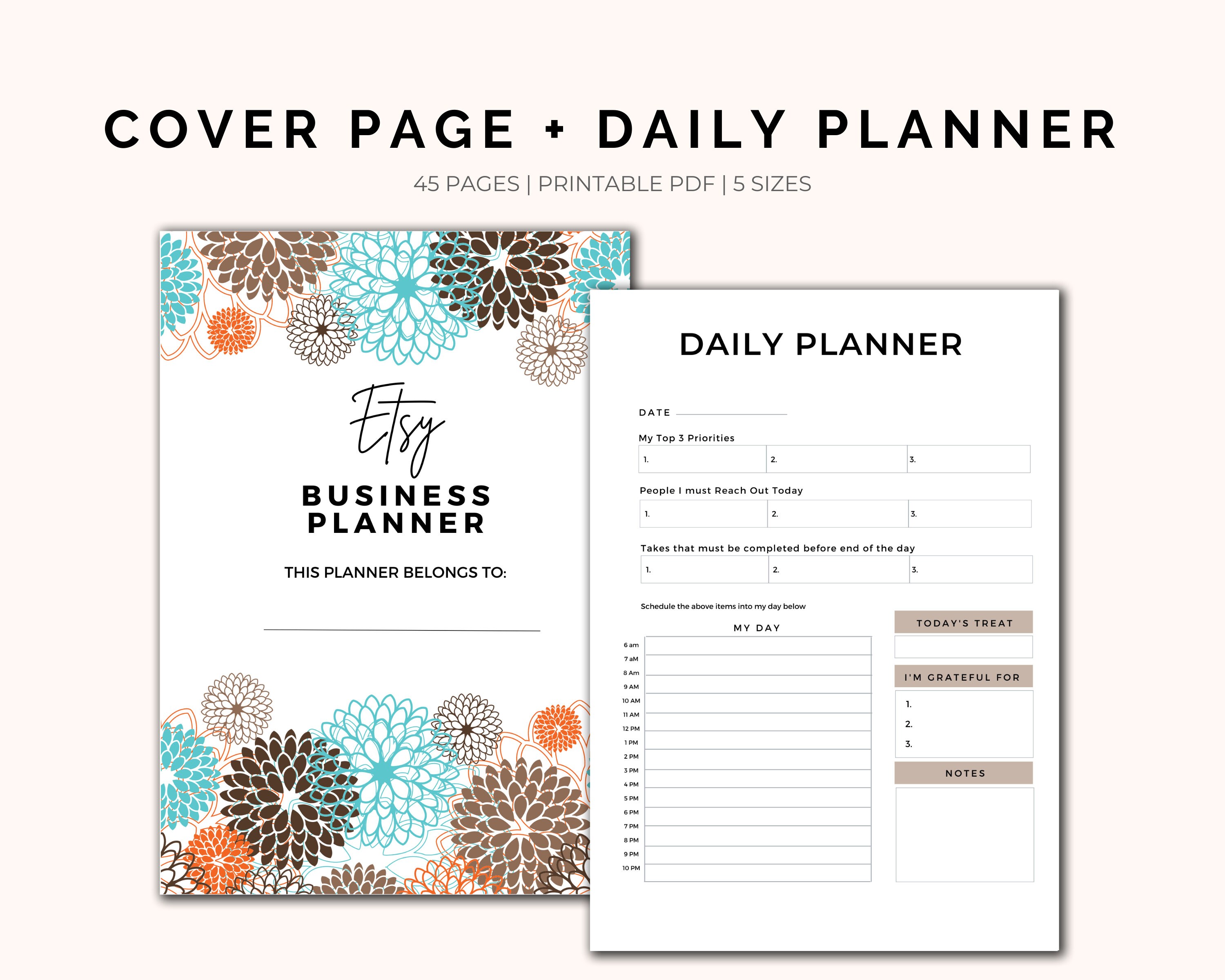Etsy Business Planner Printable Instant Download Etsy Etsy