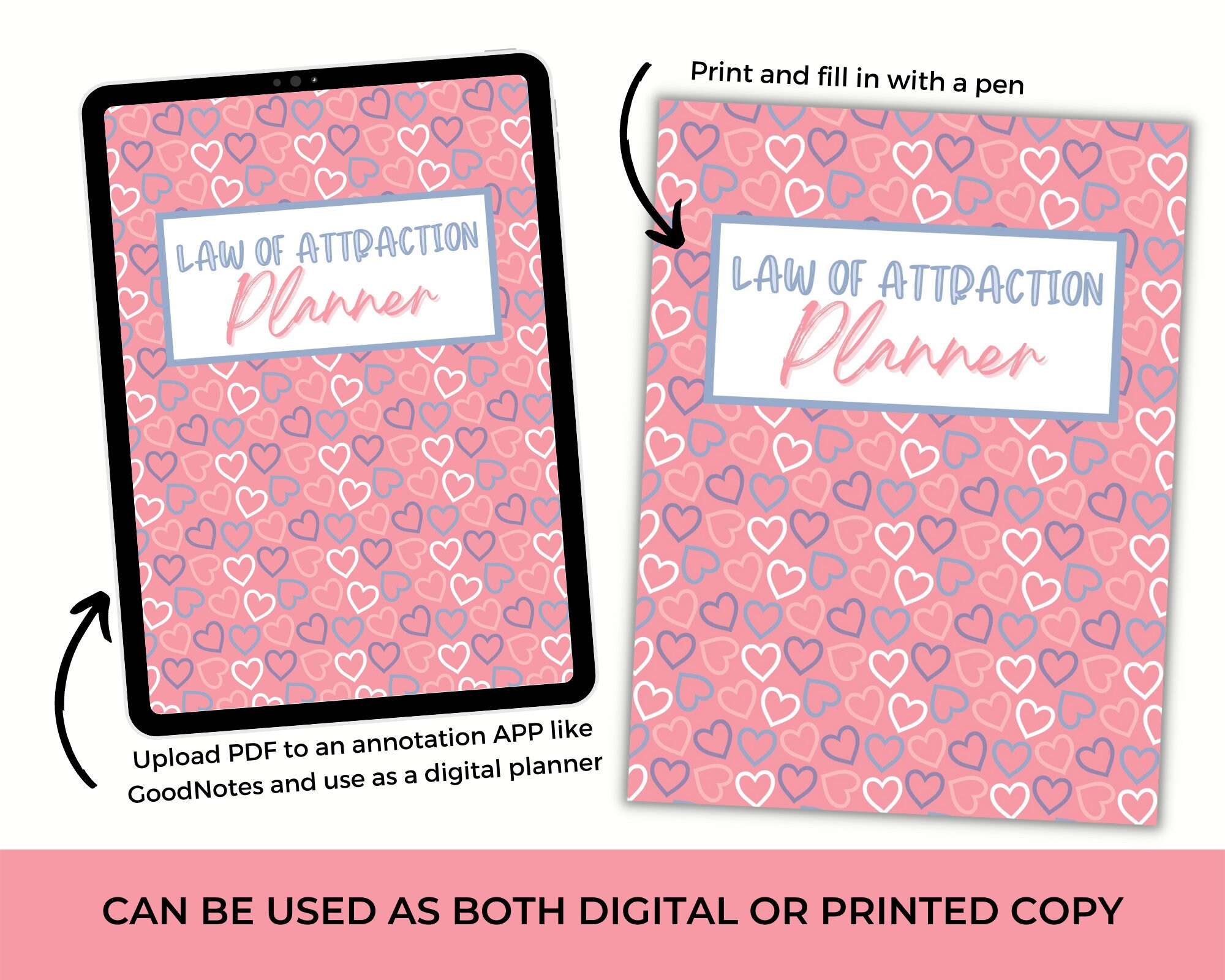 Law of Attraction Planner Printable Law of Attraction - Etsy