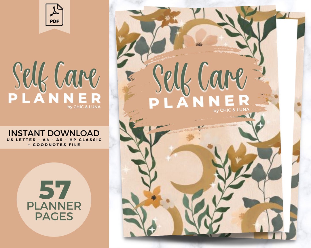 Self Care Planner | Printable | Self Care Checklist | Skin Care Tracker ...