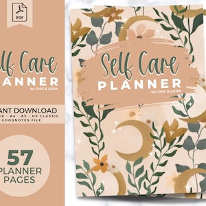 Self Care Planner | Printable | Self Care Checklist | Skin Care Tracker | Feel Good Planner | Make-Up Planning | Hair Care