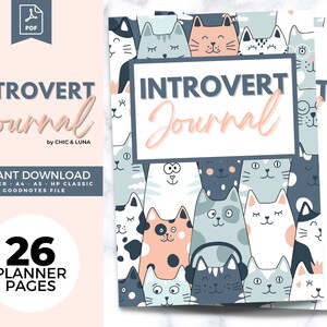 Introvert Journal: Printable Workbook, Self Help (PDF & GoodNotes)