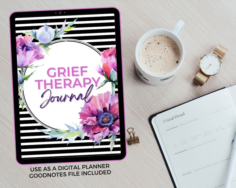 Grief Therapy Journal: Coping With Loss Workbook (PDF) - Etsy