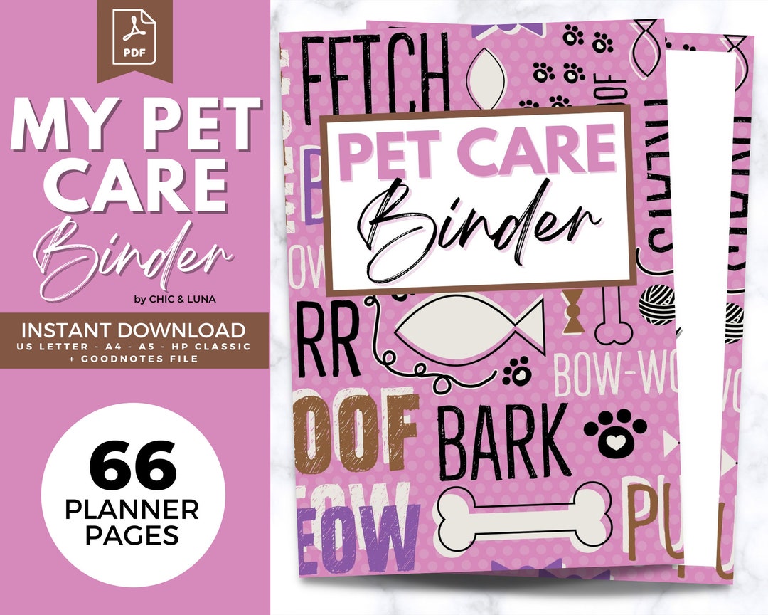 pet-care-planner-printable-pet-care-binder-pet-care-planner-pet-medical