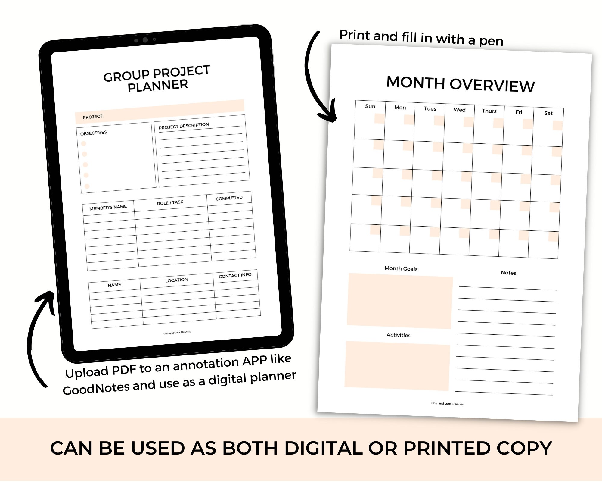 College Planner Printable College Student Planner Student - Etsy