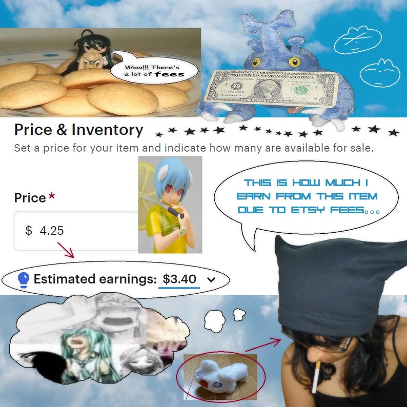 Impresión de collage de naturaleza webcore: Animecore Cybercore Y2K Heisei Retro Juminocore Frutiger Aero (Animismo) imagen 2