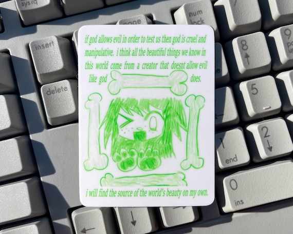 Puppy Girl Sticker: Webcore Animecore Cybercore Y2K Heisei Retro Juminocore Whimsy Twee