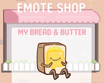 Animated live stream alert bread and butter for Twitch / youtube / Discord / Emote