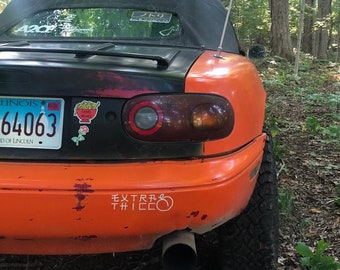 乇乂ㄒ尺卂 ㄒ卄丨匚 匚 Decal (2" x 6 - 3/4")