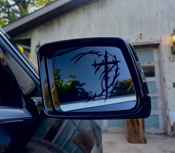 Cybersigilism Cross Mirror Decal