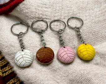 3D Printed Concha Bread Keychain, Pan Dulce Mexican Bakery Charm
