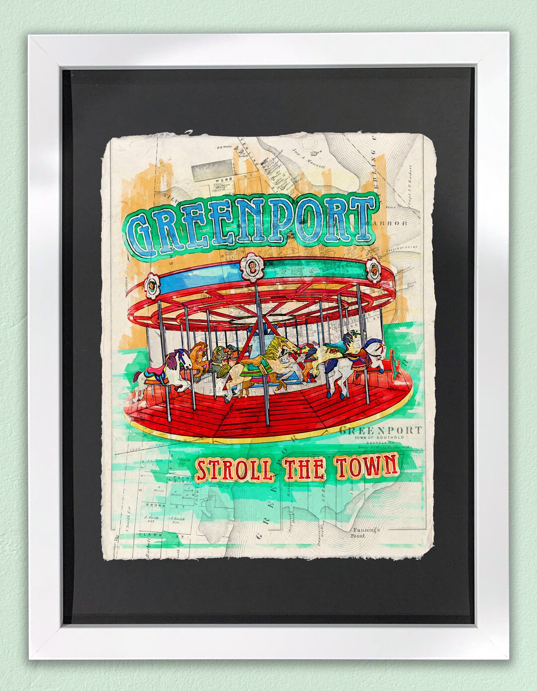 Greenport Art Print Framed Wall Art Travel Themed Art Etsy