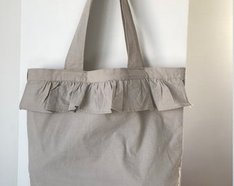 Ruffle Tote Bag | Etsy