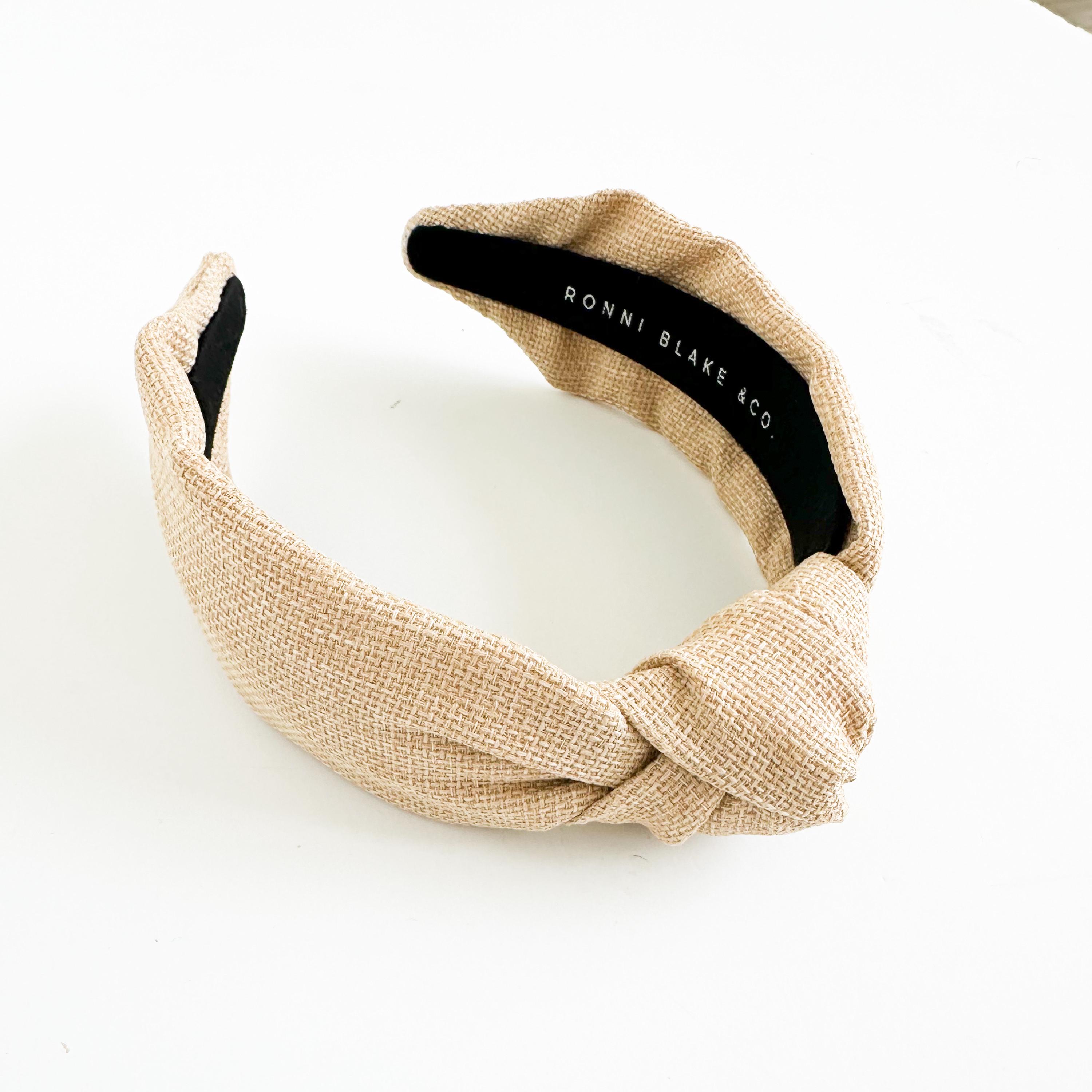 Ronni Blake & Co Football Knotted Headband Women OS Cream 