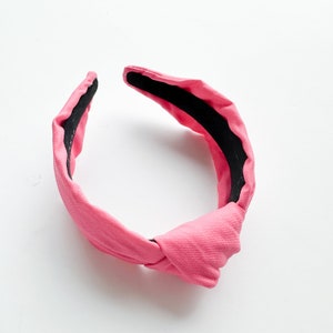 So Pink knotted Headband, Women&#39;s Headband, Knotted Headband, Knot headband, Comfy Headband, Valentine’s Day headband, patterned headband