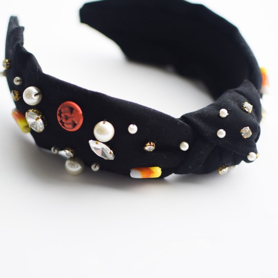 LELE SADOUGHI KNOTED EMBELLISHED HEADBAND BLACK MULTI. Amazon.com: Lele Sadoughi Women main image 3