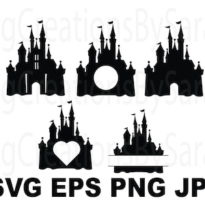 Bundle Castles Digital Download Svg, Eps, Png, Jpg