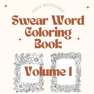 Adult Stress Relief Digital Coloring Book, Digital Coloring for Adults, Swear Word Coloring Book For Adults,Adult Only Digital Coloring Book
