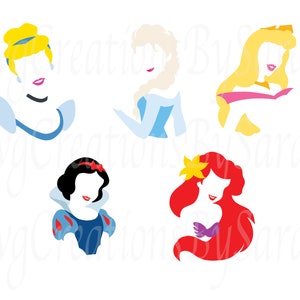 Bundle Princess Digital Download Svg, Png, Dxf