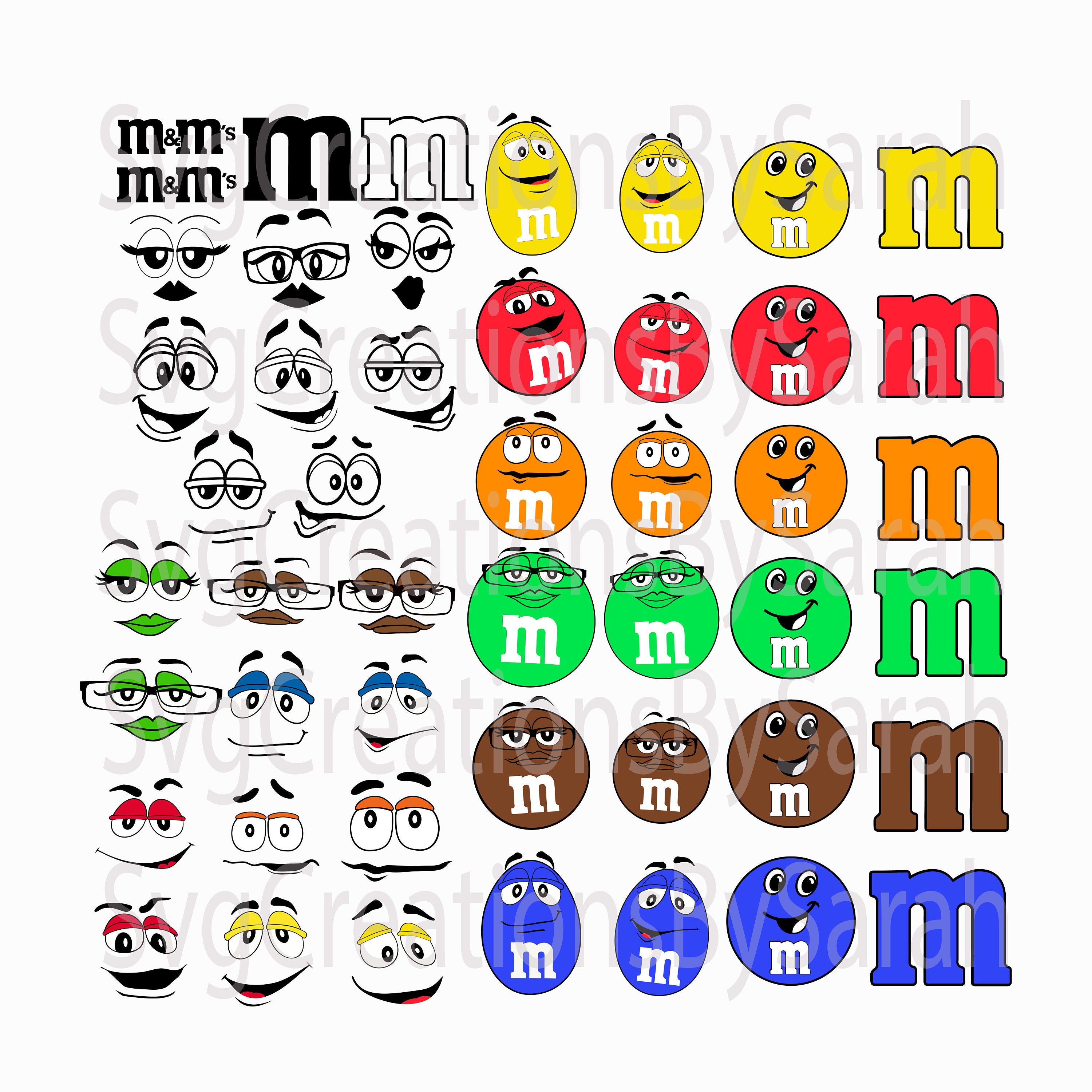 M&m Face Svg 