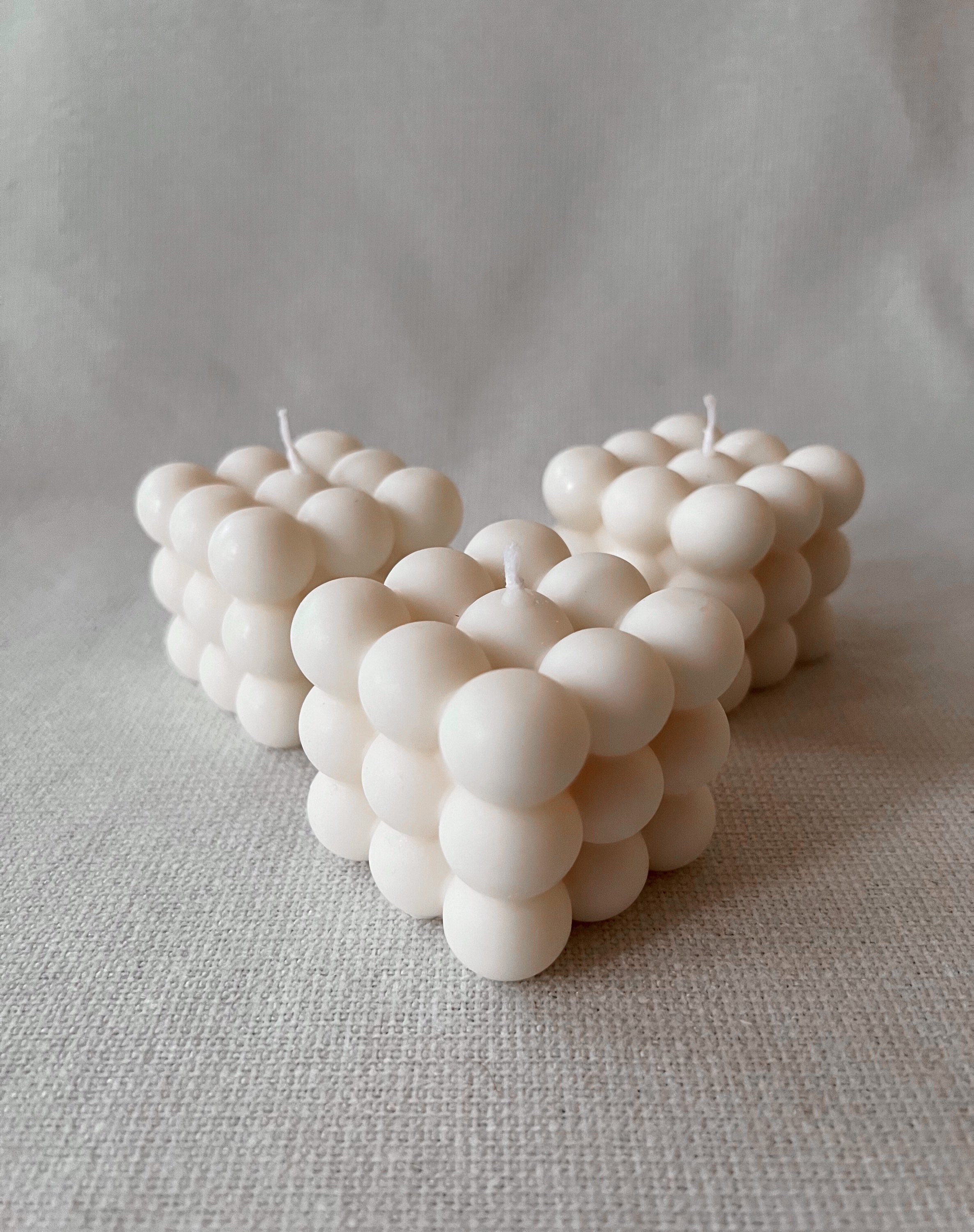 Bubble Candle Parfumée | Bougie Bulle Décoration Intérieure Aesthetic Vegan Cire de Colza