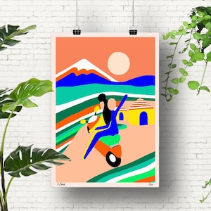 Affiche artistique L'ECHAPPEE