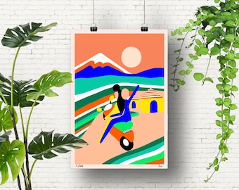 Affiche artistique L'ECHAPPEE