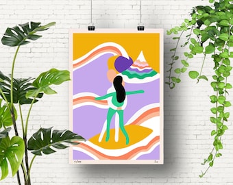 Affiche artistique MARÉE HAUTE