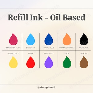 Refill Ink Bottles for Self-Inking Stamps