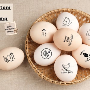  Self Inking Stamp for Personalized Egg Box Saying Just