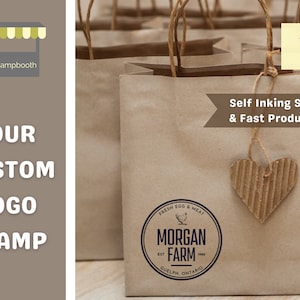 Tampon de logo personnalisé auto-encreur Grand tampon avec poignée Tampon de marque personnalisé pour emballage Tampon personnalisé pour entreprise Tampon encreur