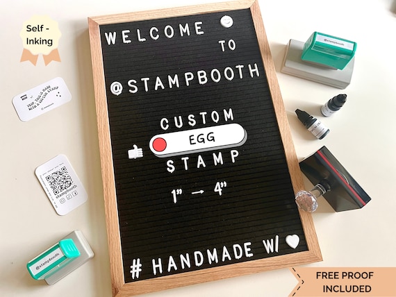 2.5CM PERSONALIZED LOGO Self inking Egg Stamps for Fresh Eggs
