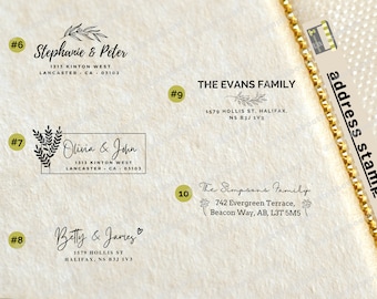 Self Inking Stamp Address Label Stamp Personalized Housewarming Gift, Return Address Stamp Custom Home Address Stamp Color SELF INKING Stamp