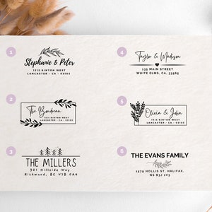 Aangepaste zelfinktende adresstempel Gepersonaliseerde bruiloftsstempel Bruiloft uitnodigingsstempel Aangepaste retouradresstempel Huwelijkscadeau Paar Uniek