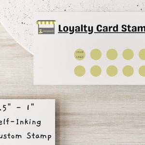 Logo Stamper Packaging Branding Stamp, Custom Business Stamp Small Stamp, Custom Self Inking Stamp, Personalized Custom Stamp with Handle