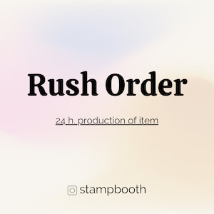 24H. Envoi pour votre tampon personnalisé || PRÉcipitez ma commande ||