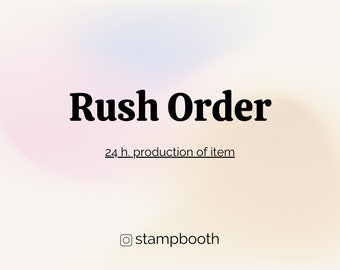 24H. Dispatch for your Custom Stamp || RUSH MY ORDER ||