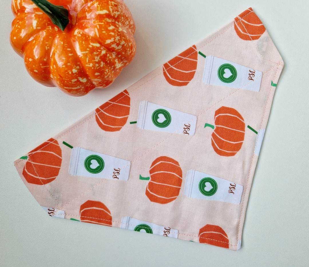 Dog Halloween Bandana Slide on Collar. Pale Pink Cotton Etsy UK
