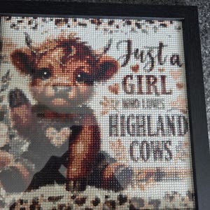 Highland cow diamond art